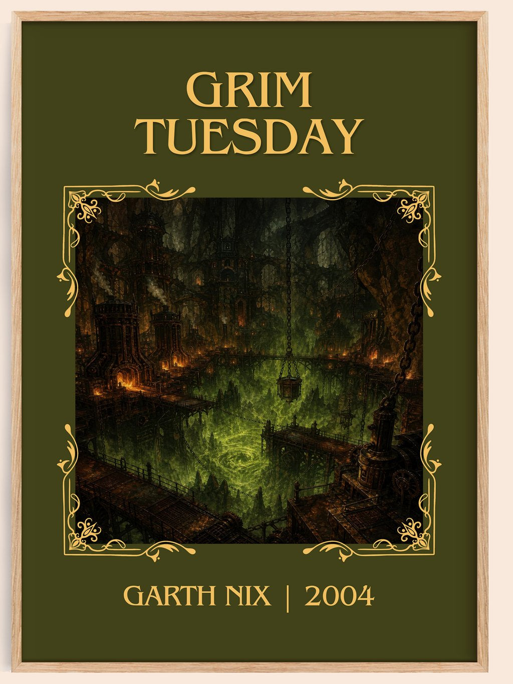 Grim Tuesday Classic Book Art Print by Garth Nix – book poster