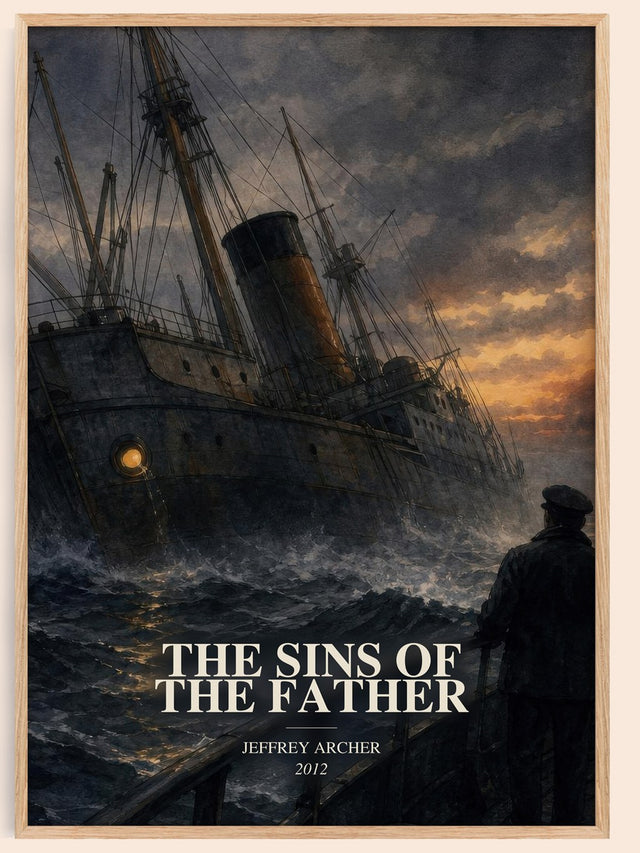 The Sins Of The Father Book Watercolour Illustration by Jeffrey Archer