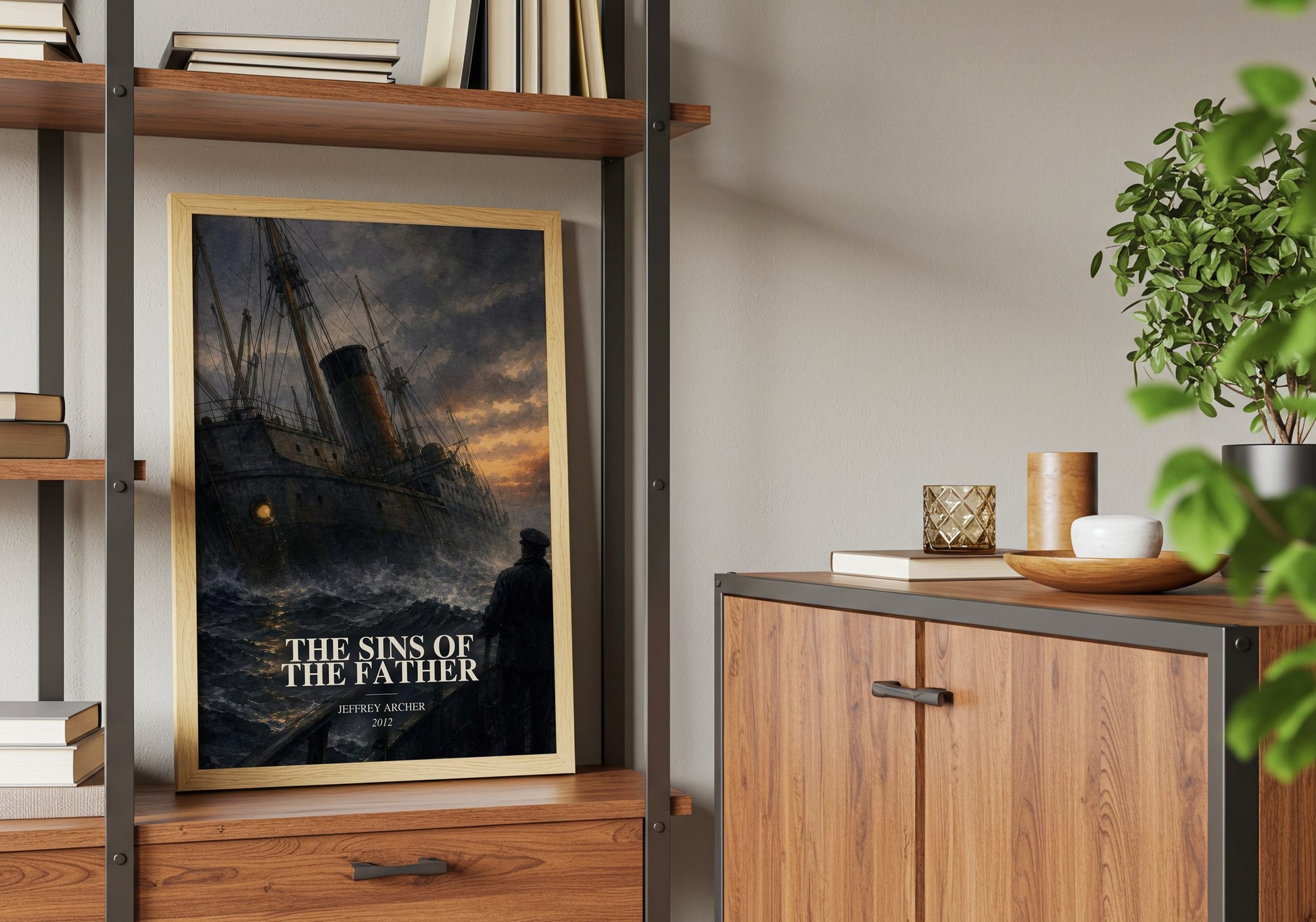 The Sins Of The Father book watercolour illustration paper finish options – matte satin gloss