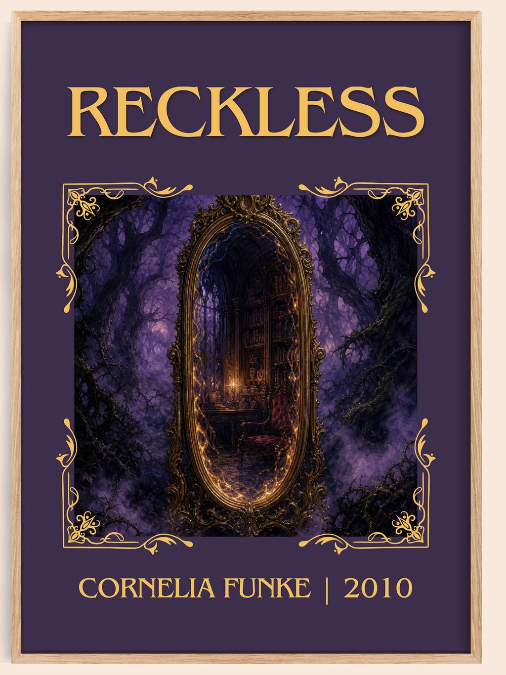 Reckless Classic Book Art Print by Cornelia Funke – book poster