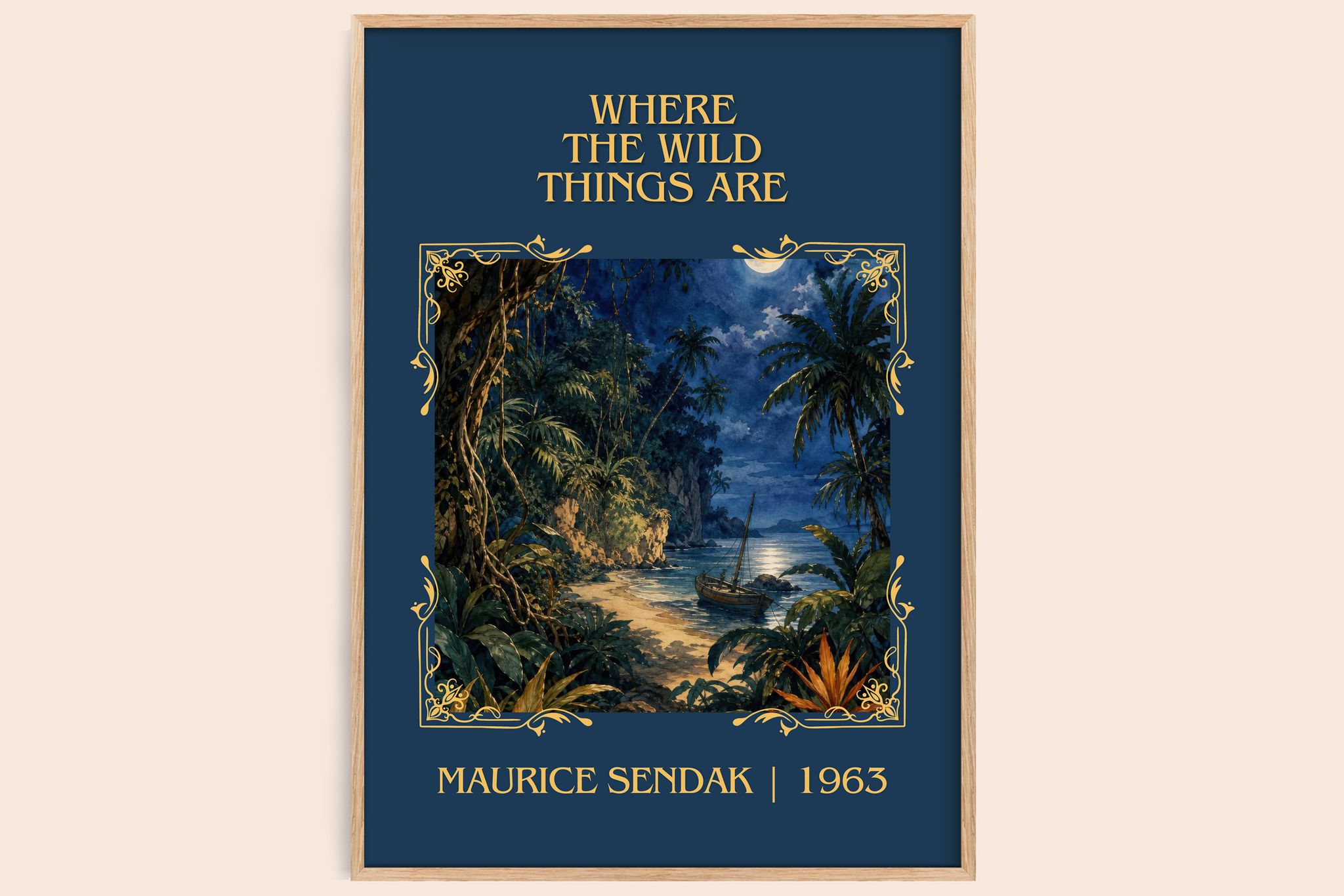 Where the Wild Things Are Classic Book Art Print by Maurice Sendak