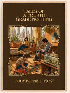 Tales of a Fourth Grade Nothing Classic Book Art Print by Judy Blume – book poster