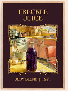 Freckle Juice Classic Book Art Print by Judy Blume – book poster