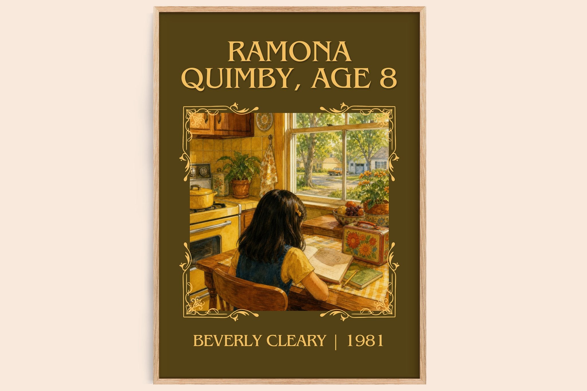 Ramona Quimby, Age 8 Classic Book Art Print by Beverly Cleary