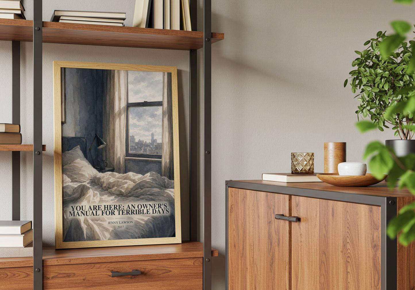 You Are Here: An Owner'S Manual For Terrible Days book watercolour illustration paper finish options – matte satin gloss
