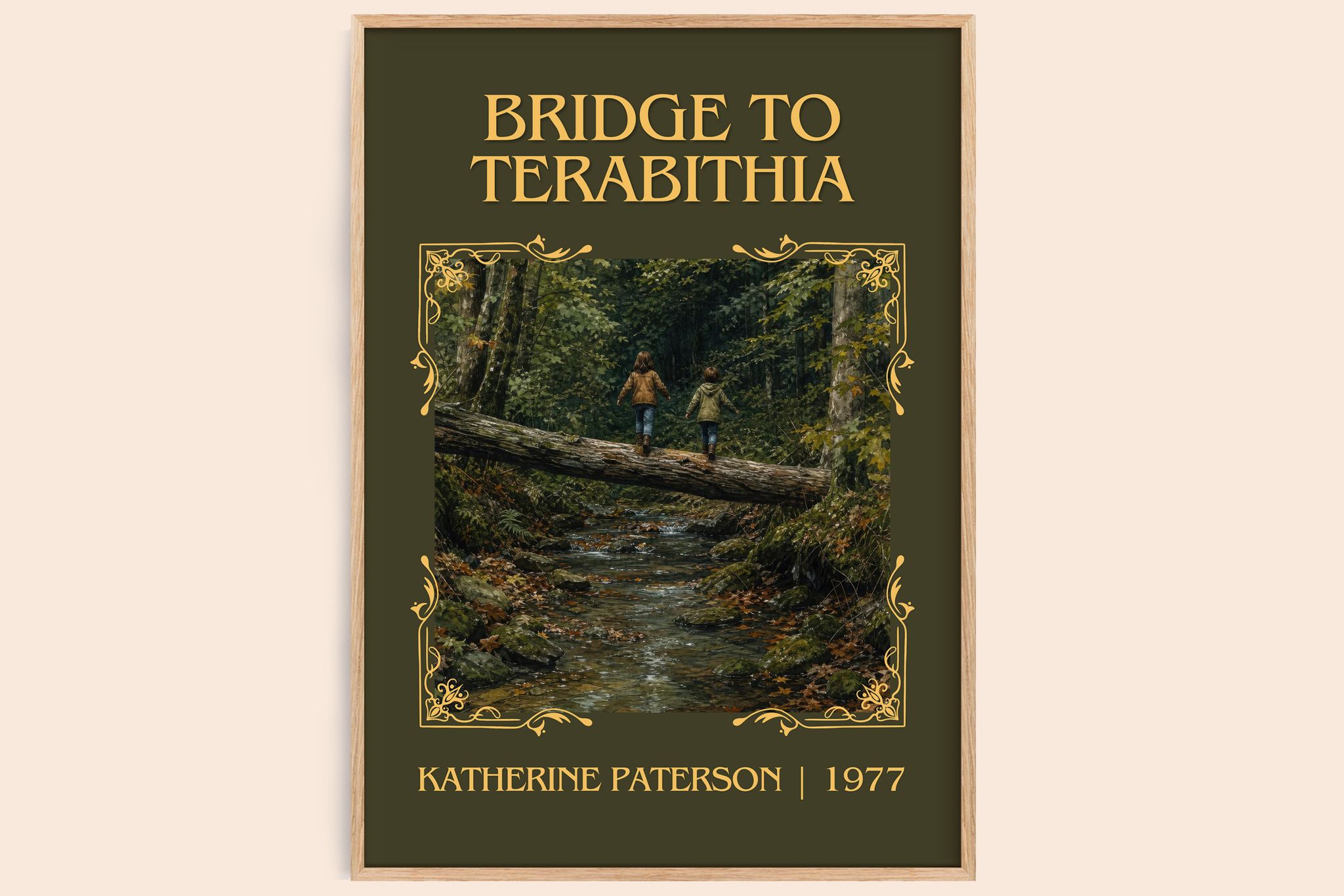 Bridge to Terabithia Classic Book Art Print by Katherine Paterson