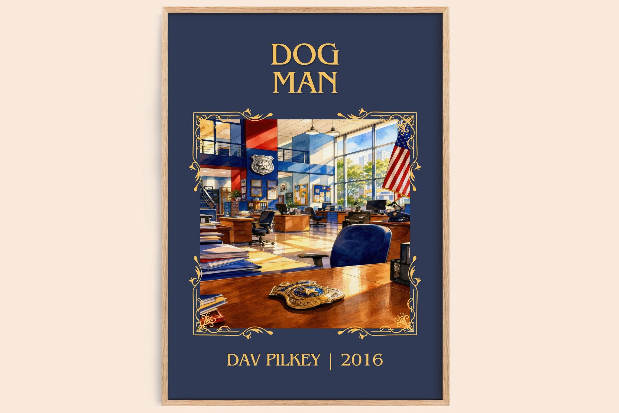 Dog Man Classic Book Art Print by Dav Pilkey