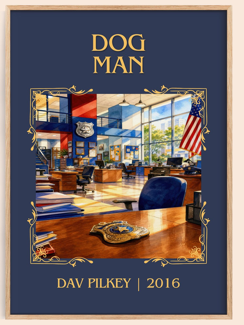 Dog Man Classic Book Art Print by Dav Pilkey – book poster