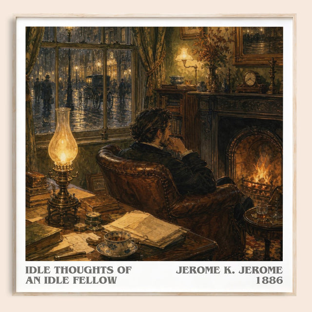 Idle Thoughts Of An Idle Fellow Literary Art Print by Jerome K. Jerome