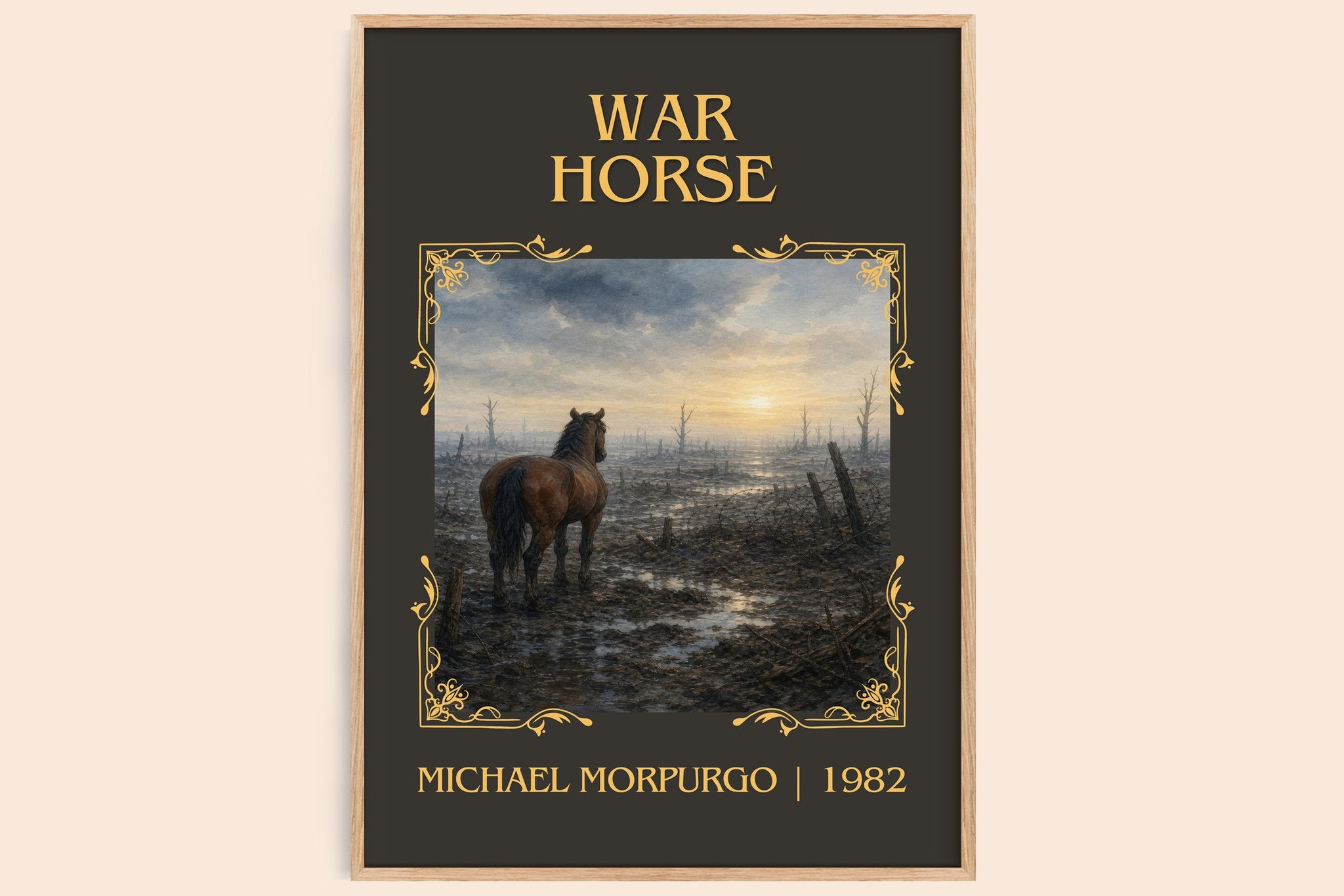 War Horse Classic Book Art Print by Michael Morpurgo