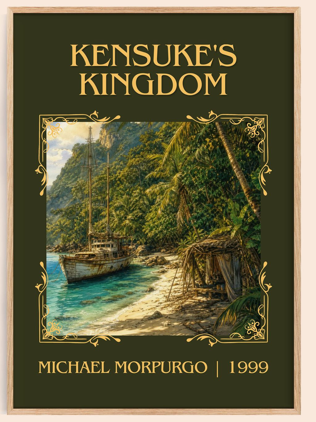 Kensuke's Kingdom Classic Book Art Print by Michael Morpurgo – book poster
