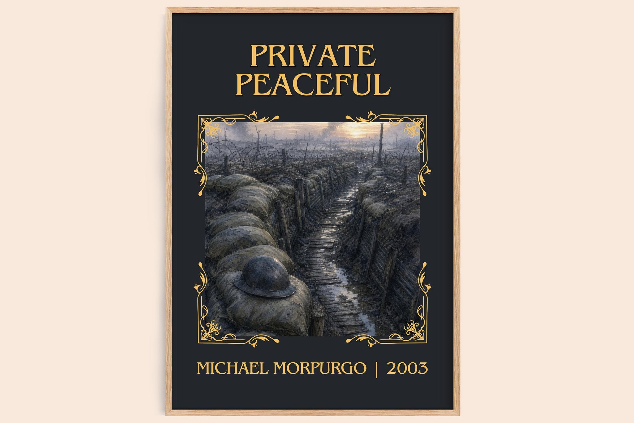 Private Peaceful Classic Book Art Print by Michael Morpurgo
