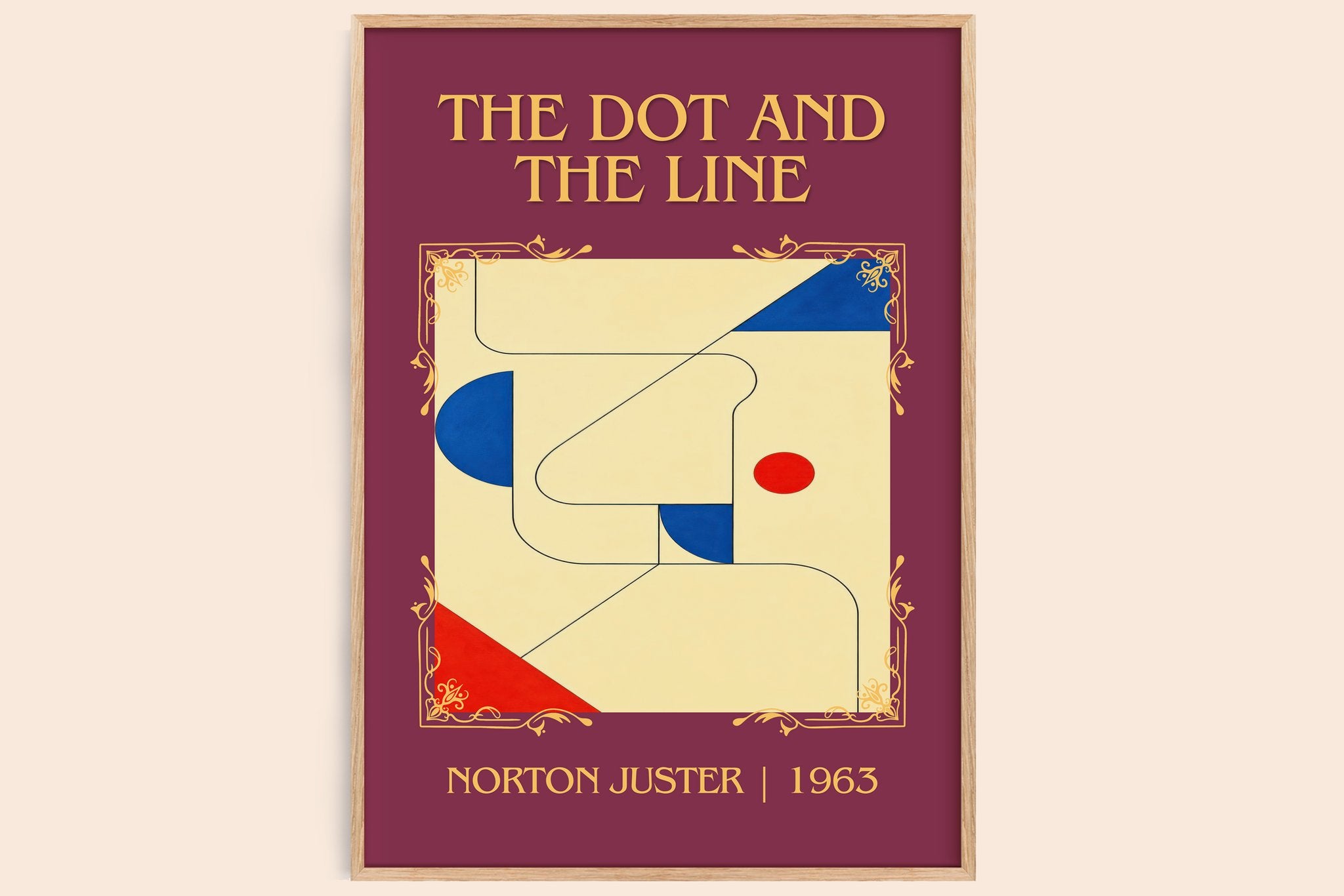 The Dot and the Line Classic Book Art Print by Norton Juster