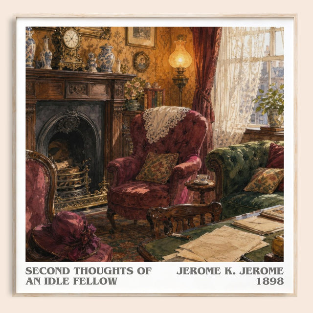 Second Thoughts Of An Idle Fellow Literary Art Print by J. Jerome