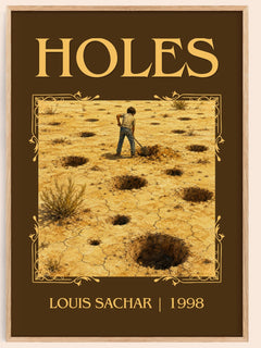 Holes Classic Book Art Print by Louis Sachar – book poster