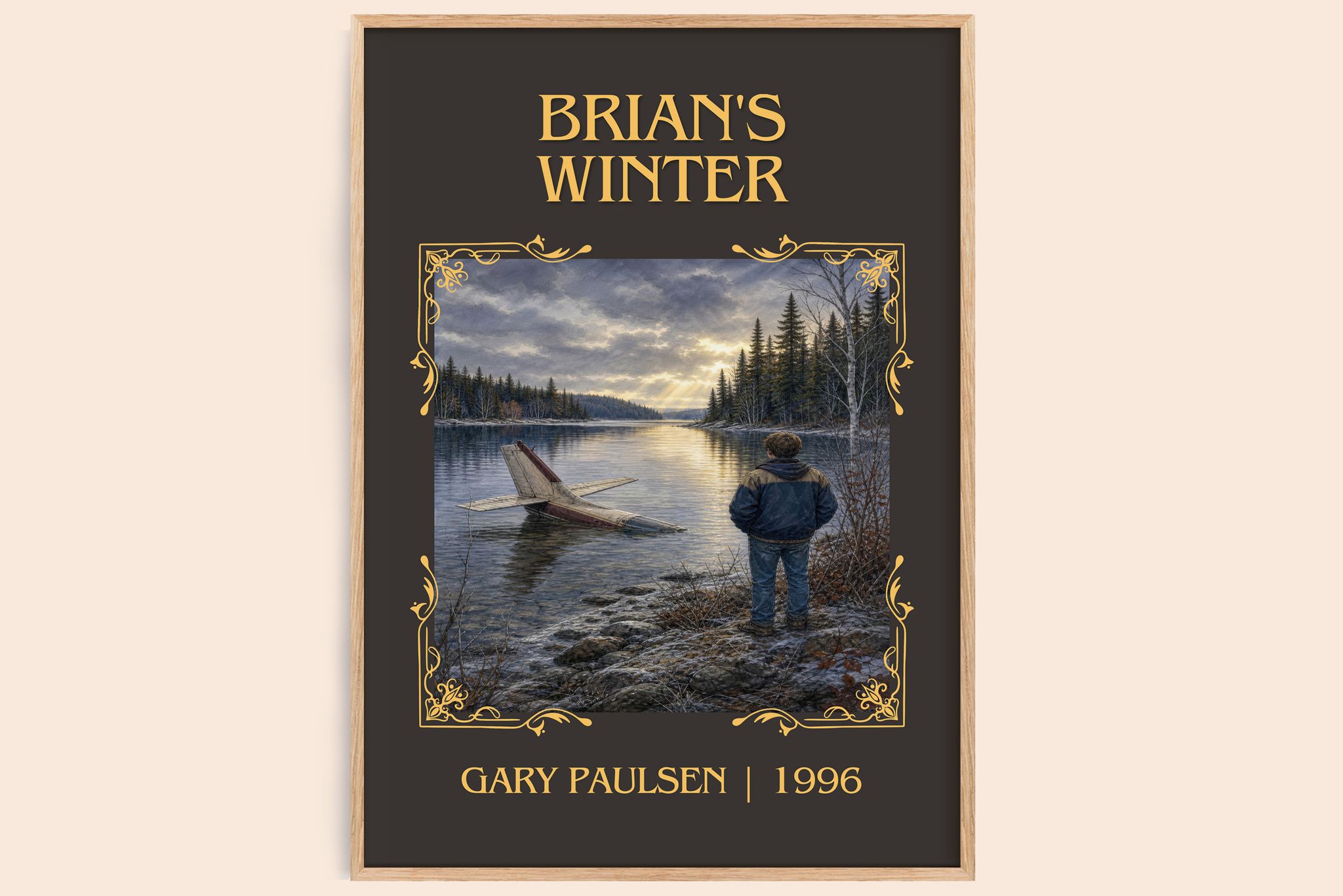 Brian's Winter Classic Book Art Print by Gary Paulsen