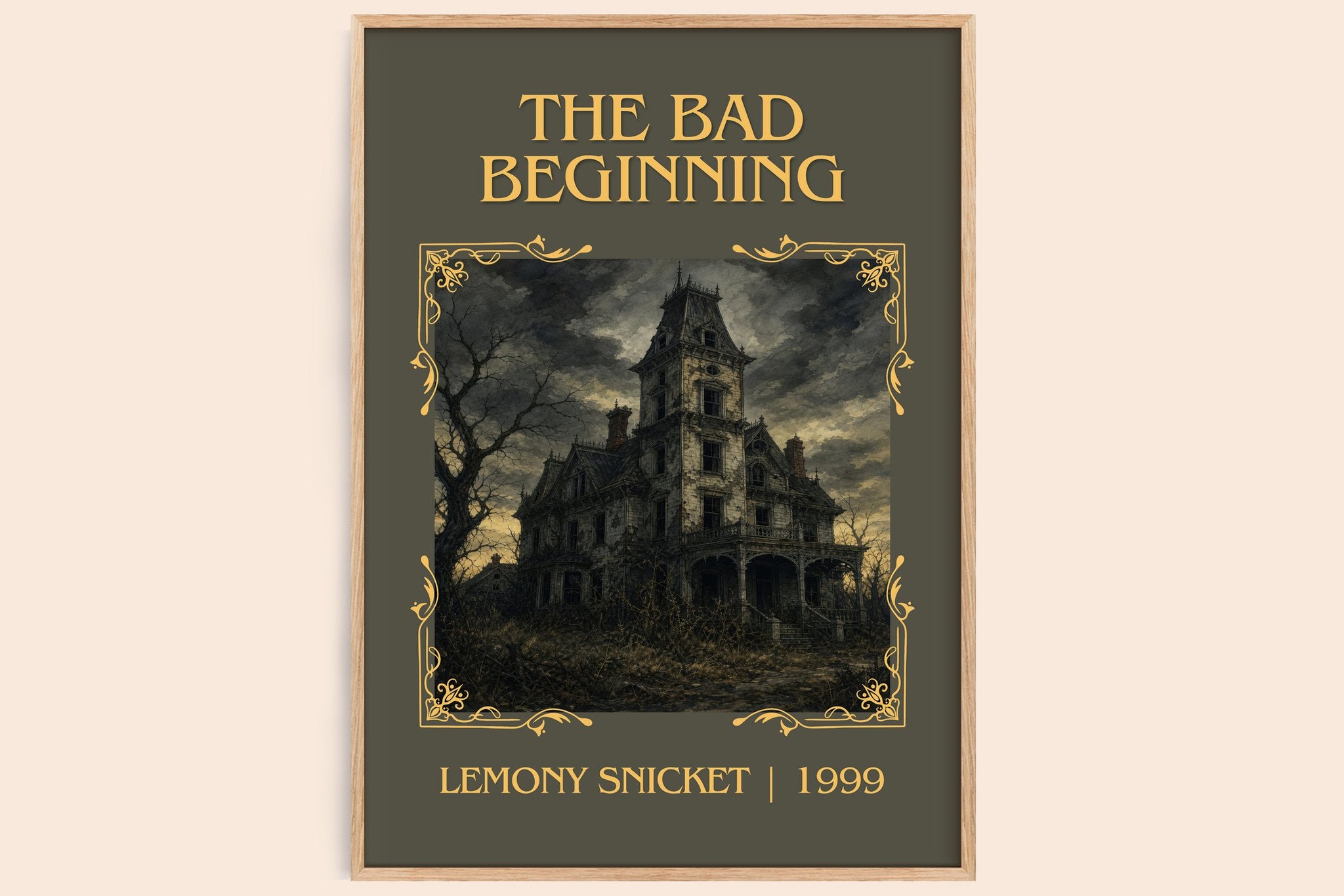 The Bad Beginning Classic Book Art Print by Lemony Snicket