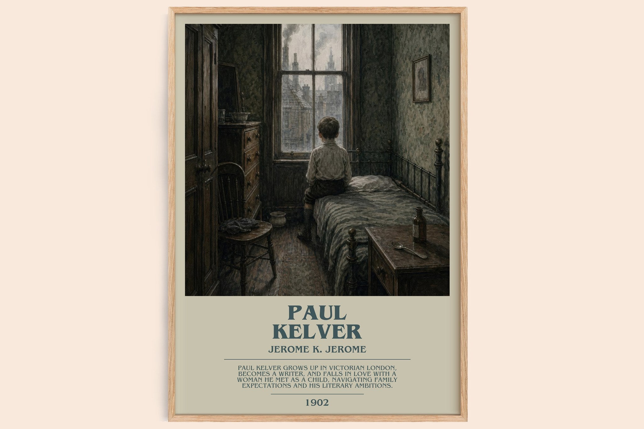 Paul Kelver Bookish Wall Art by Jerome K. Jerome
