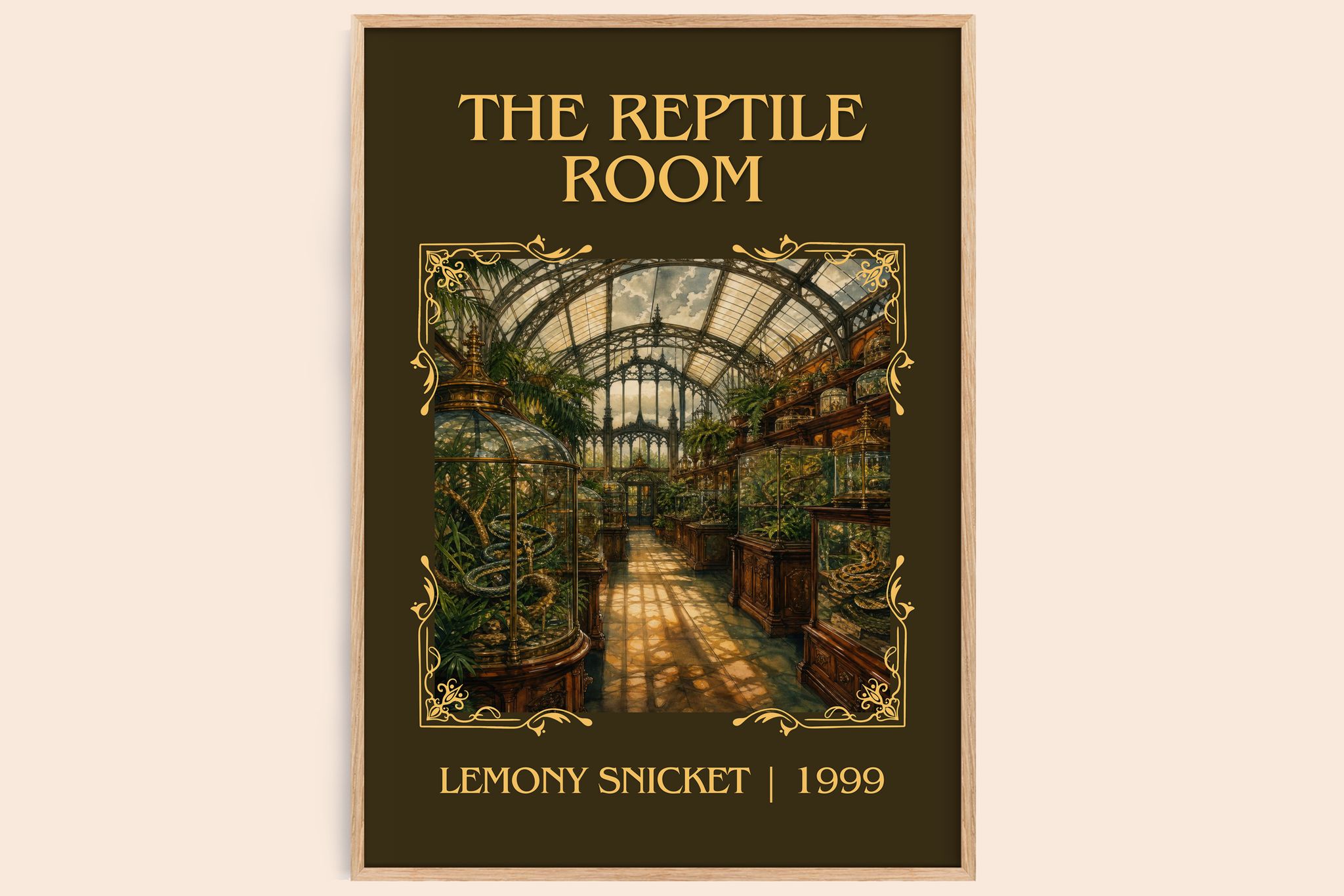 The Reptile Room Classic Book Art Print by Lemony Snicket