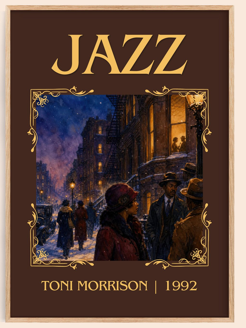 Jazz Classic Book Art Print by Toni Morrison – book poster
