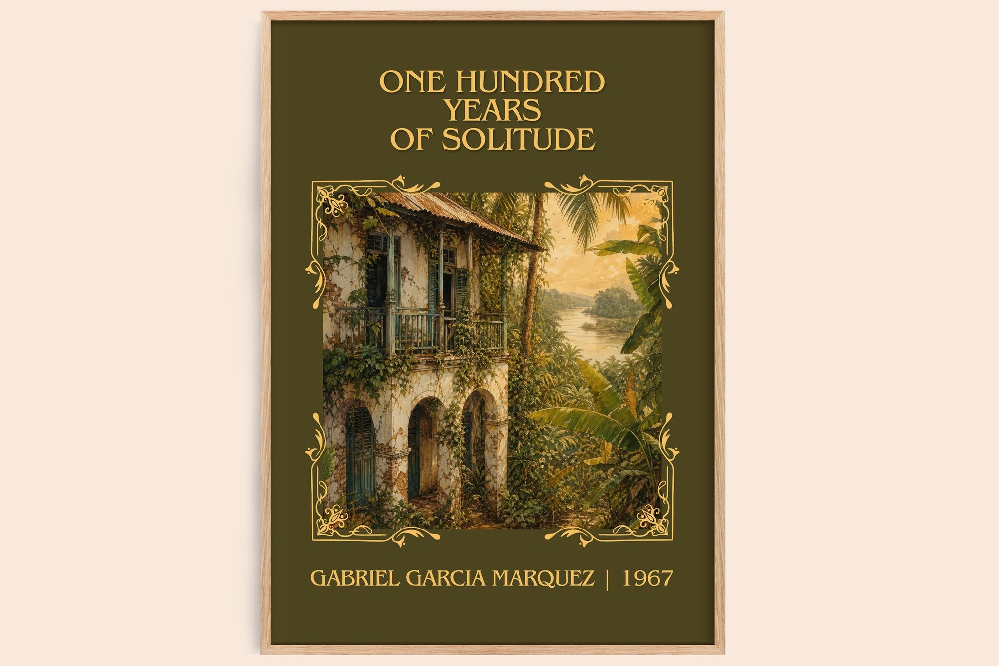 One Hundred Years of Solitude Classic Book Art Print by G. Márquez