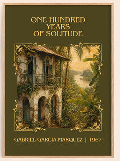 One Hundred Years of Solitude Classic Book Art Print by G. Márquez – book poster