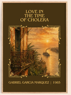 Love in the Time of Cholera Classic Book Art Print by G. Márquez – book poster