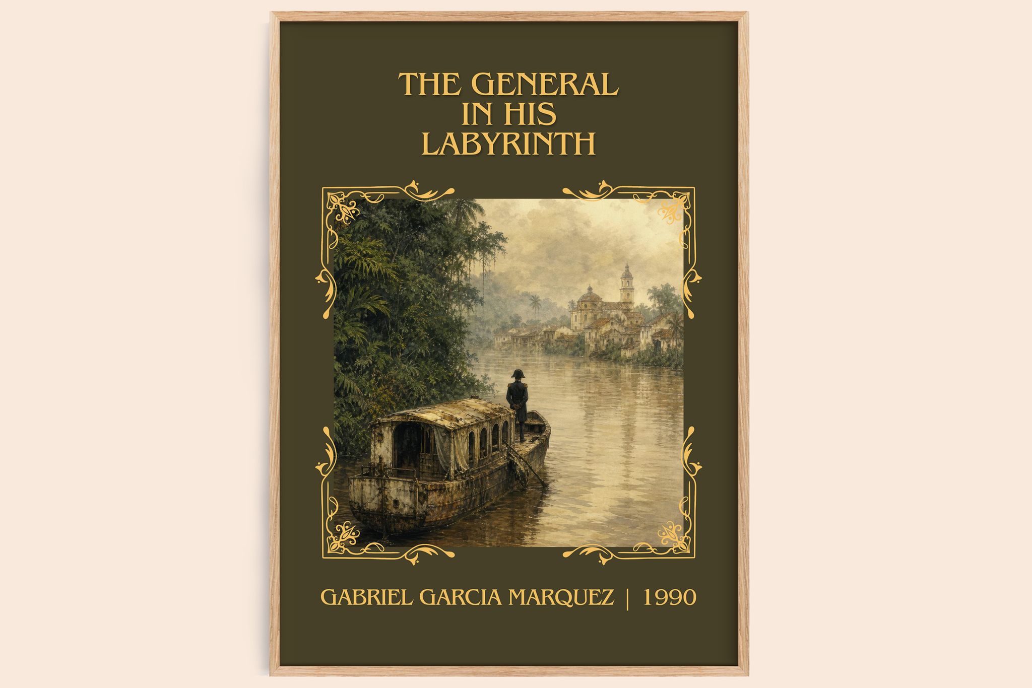 General in His Labyrinth Classic Book Art Print by G. Márquez