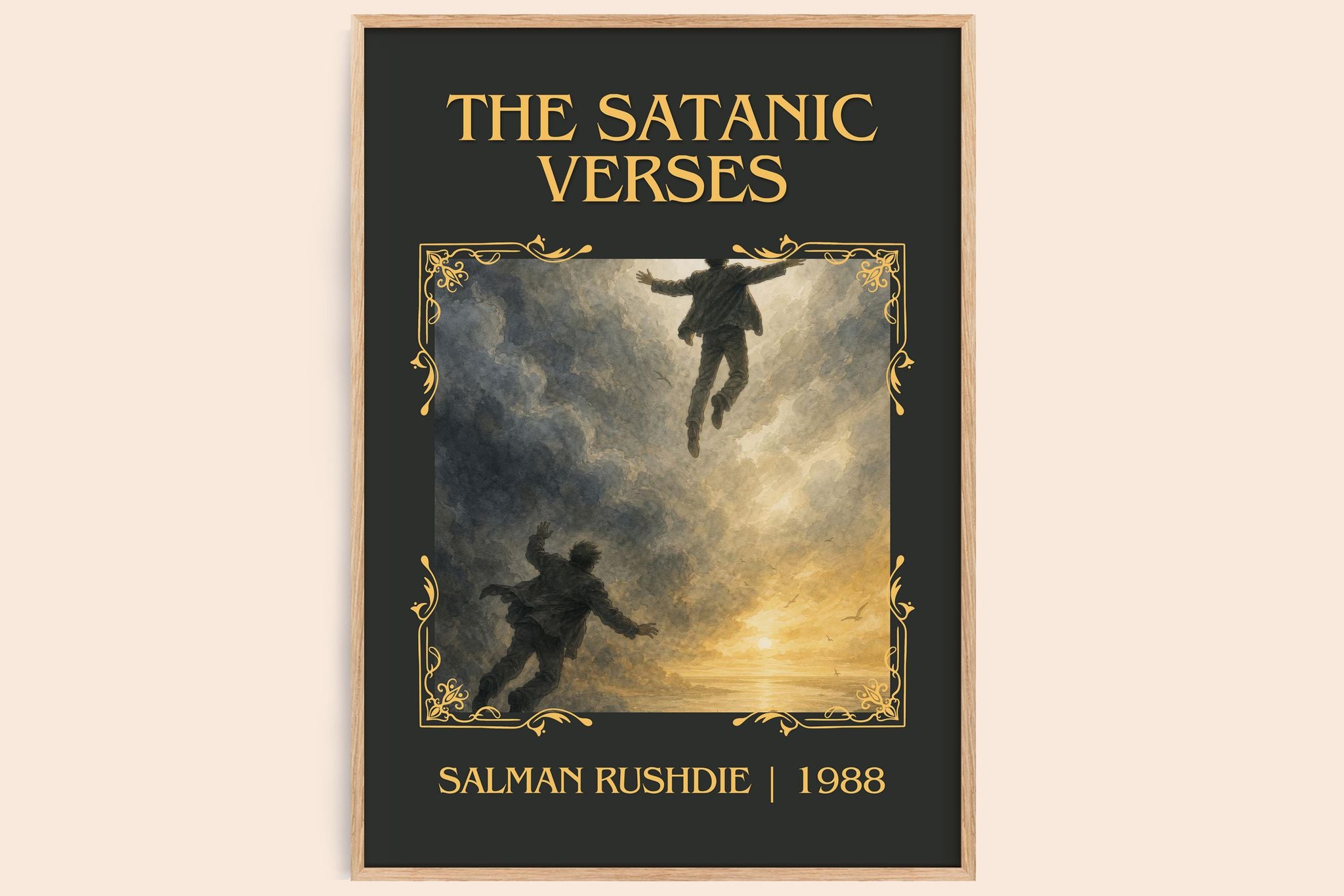 The Satanic Verses Classic Book Art Print by Salman Rushdie
