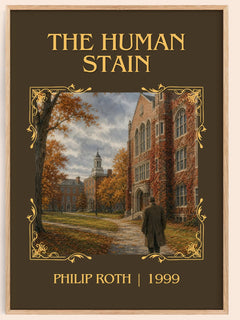 The Human Stain Classic Book Art Print by Philip Roth – book poster