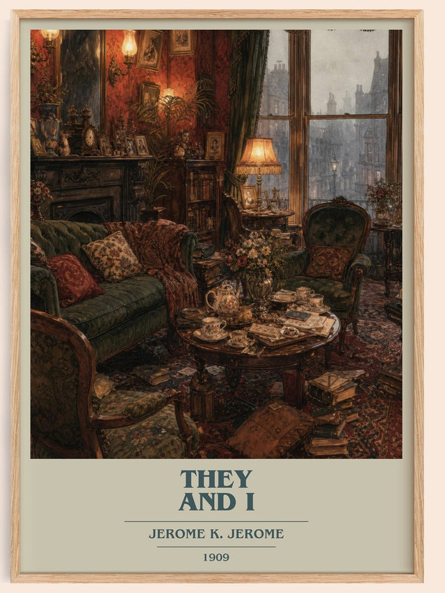 They And I Book Cover Poster by Jerome K. Jerome