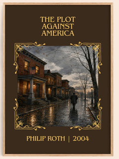 The Plot Against America Classic Book Art Print by Philip Roth – book poster