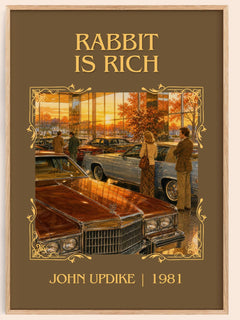 Rabbit Is Rich Classic Book Art Print by John Updike – book poster
