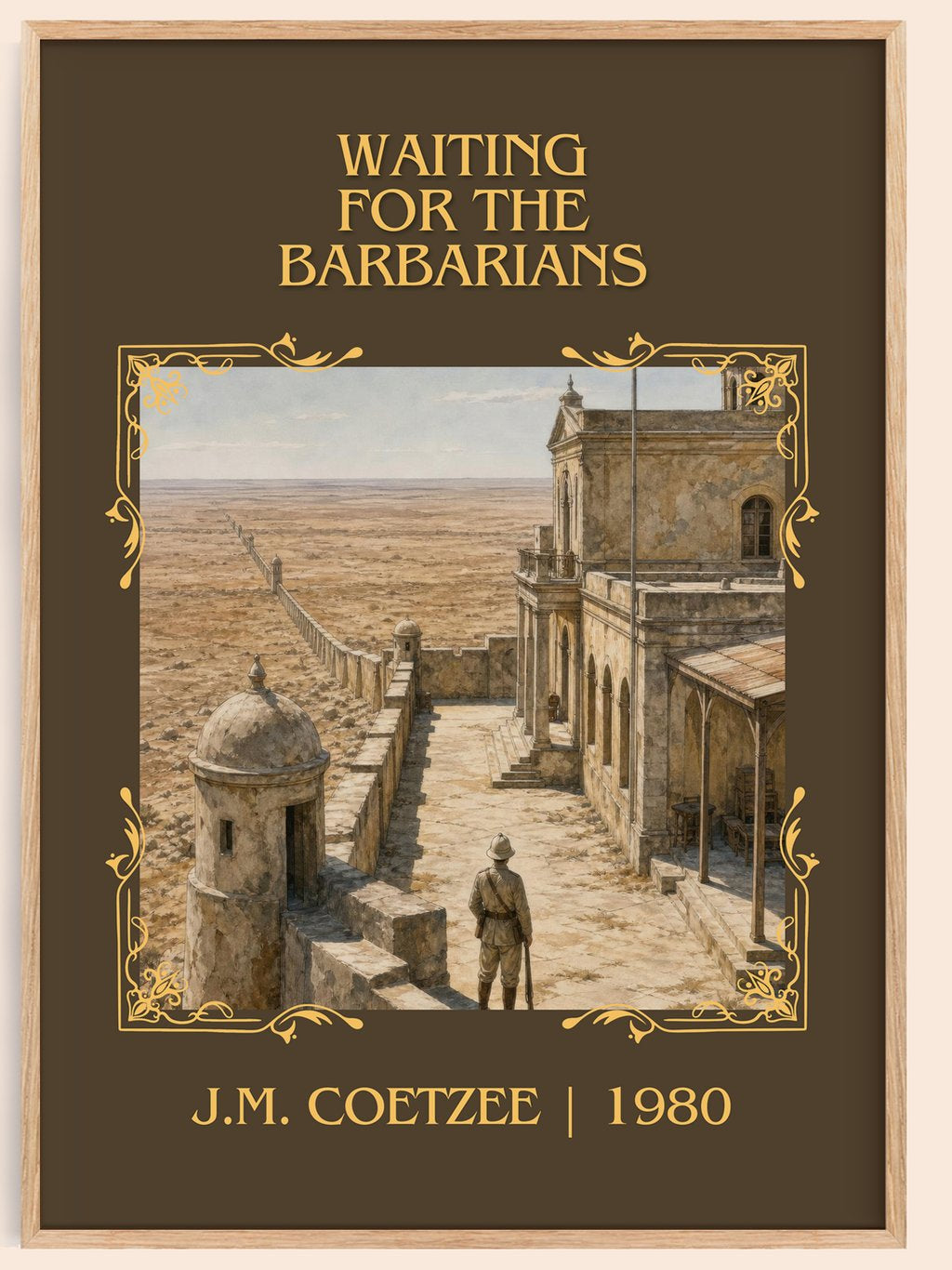 Waiting for the Barbarians Classic Book Art Print by J.M. Coetzee – book poster