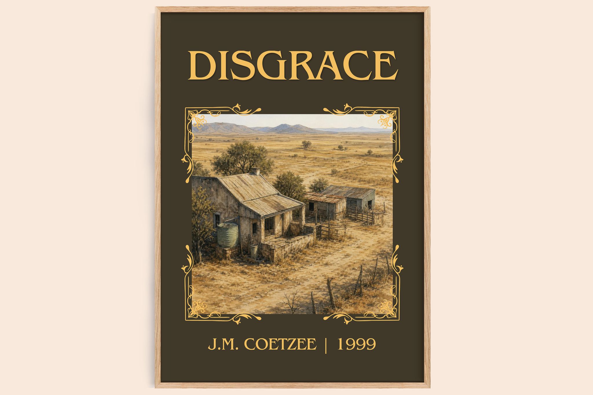 Disgrace Classic Book Art Print by J.M. Coetzee