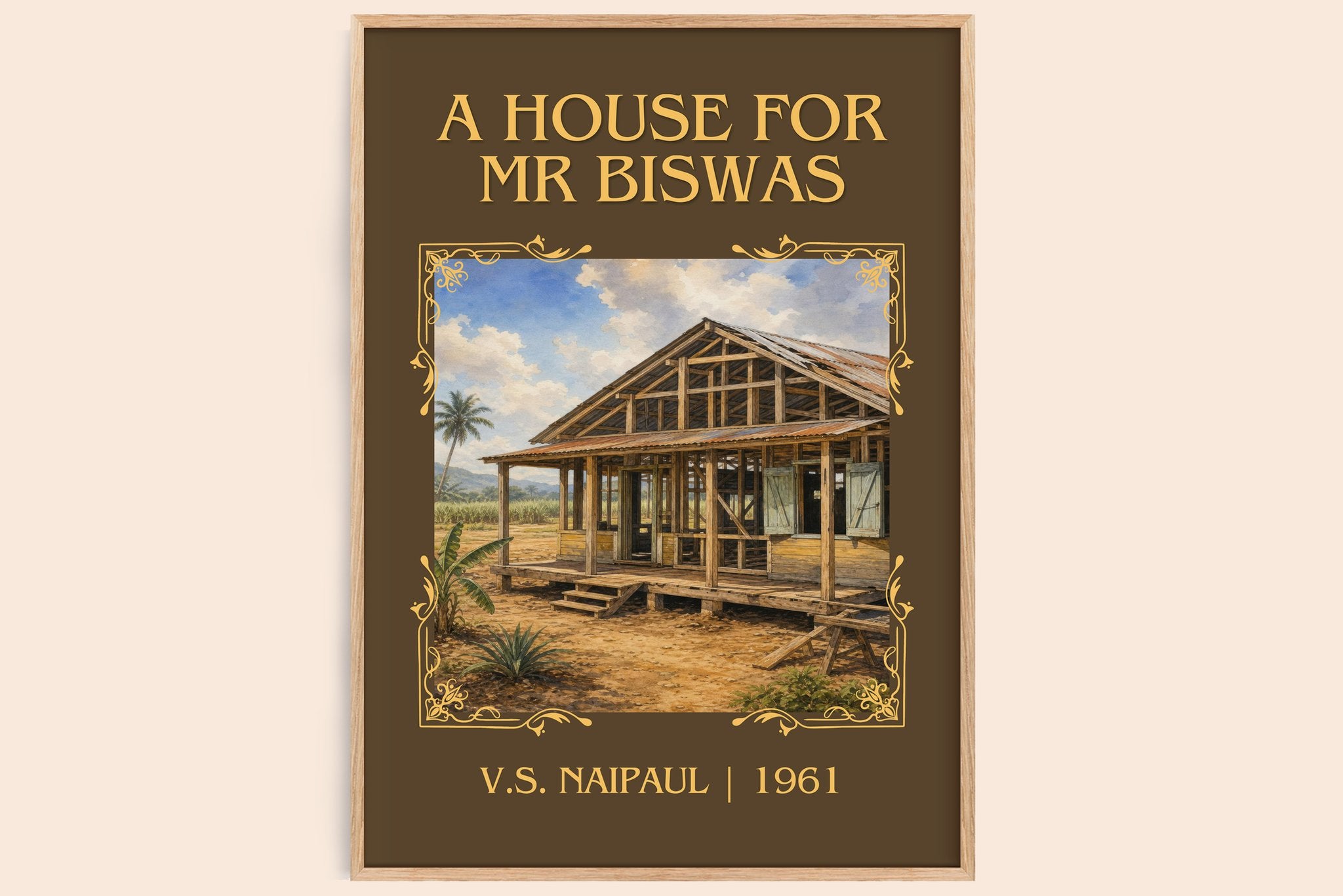 A House for Mr Biswas Classic Book Art Print by V.S. Naipaul