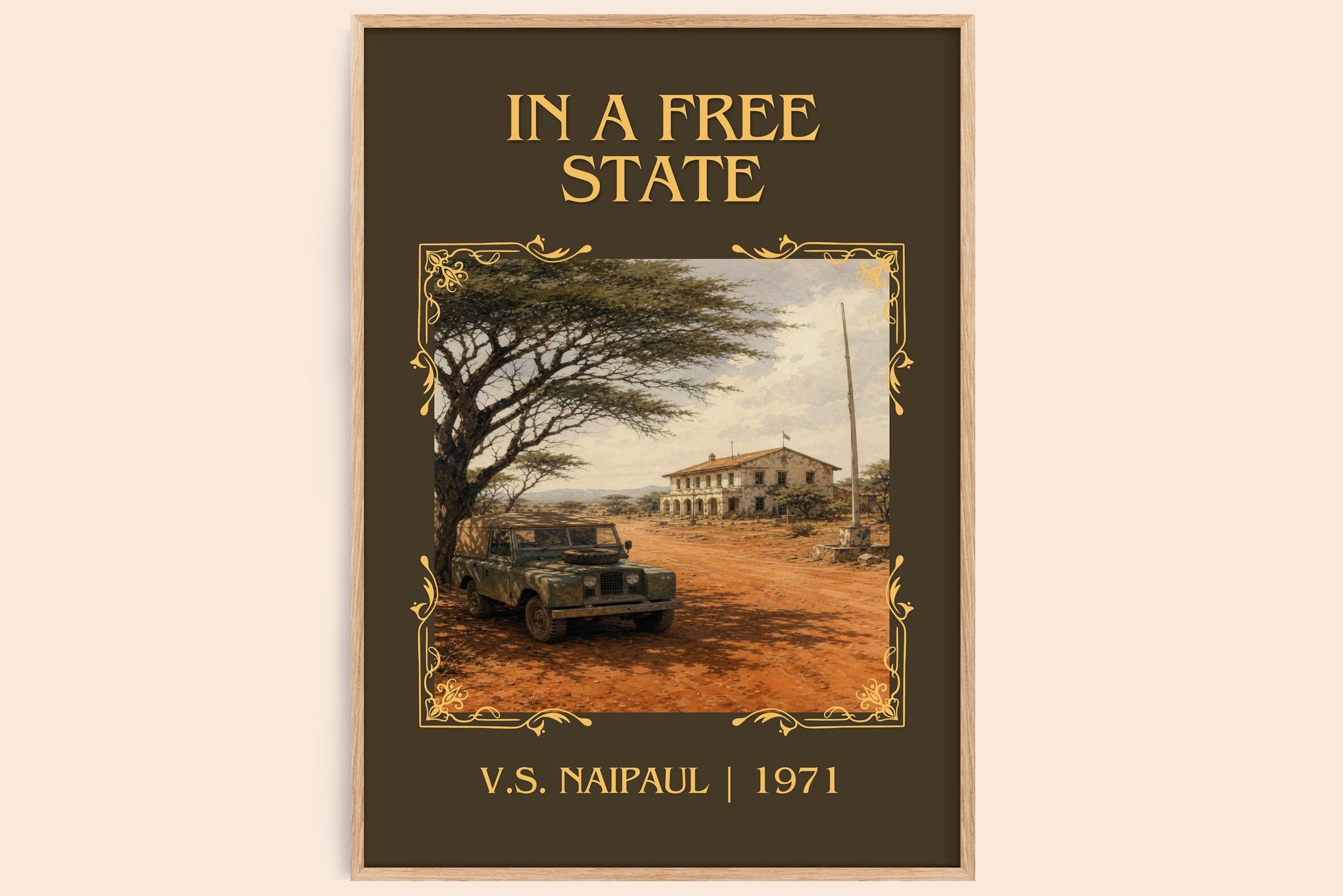 In a Free State Classic Book Art Print by V.S. Naipaul