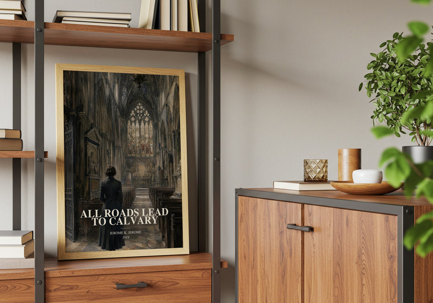 All Roads Lead To Calvary book watercolour illustration paper finish options – matte satin gloss
