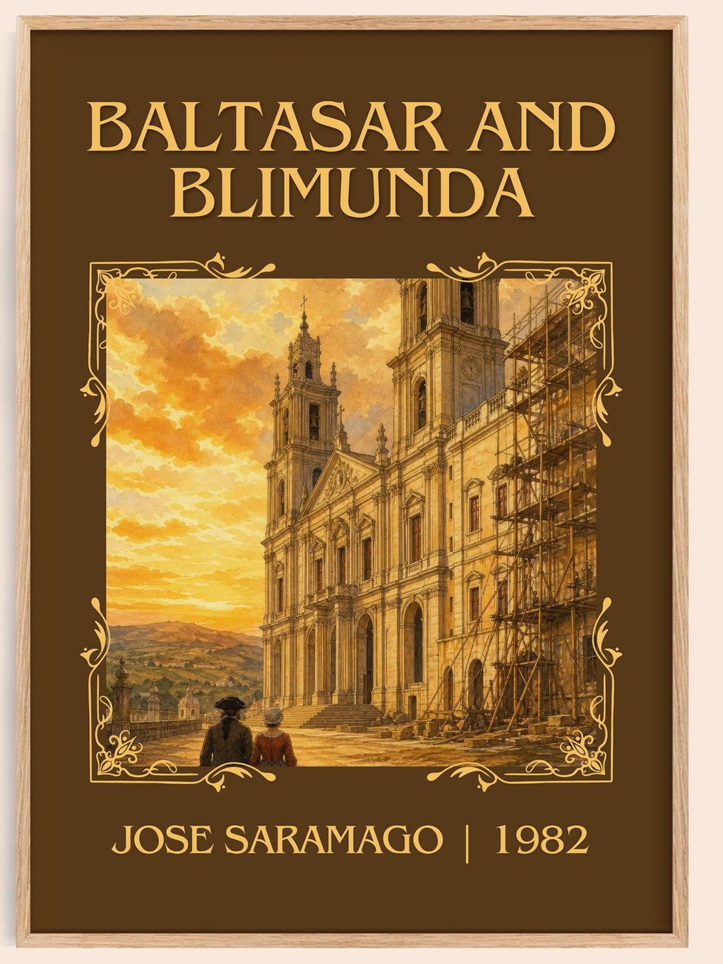Baltasar and Blimunda Classic Book Art Print by José Saramago – book poster