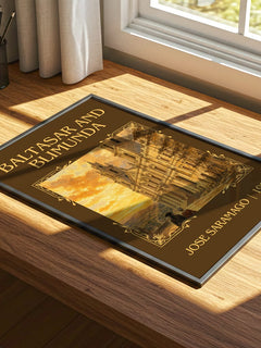 Baltasar and Blimunda Classic Book Art Print by José Saramago – print on a sunlit desk