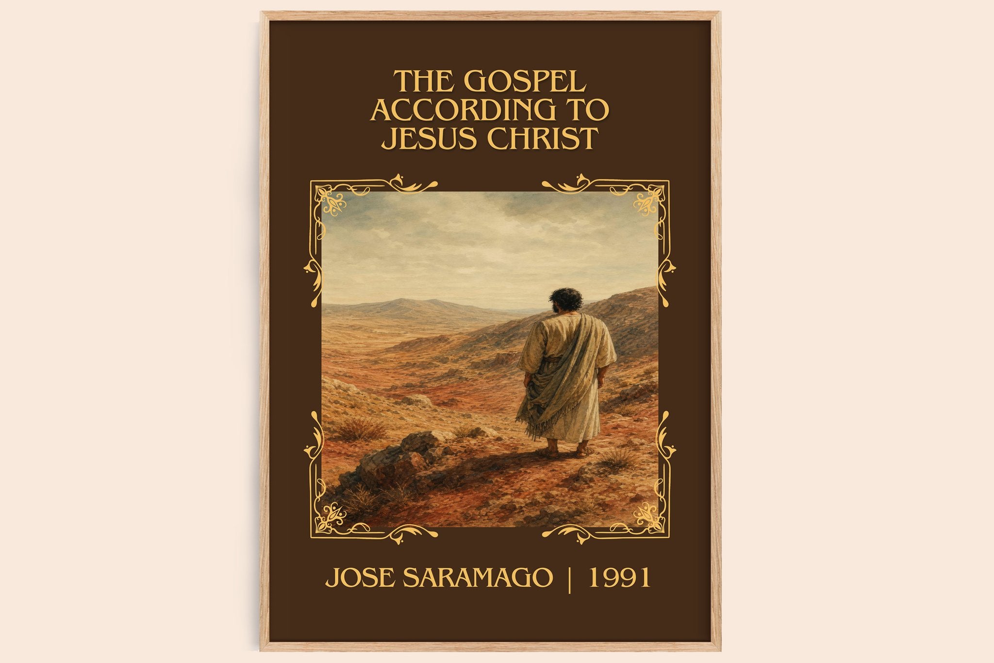 Gospel According to Jesus Christ Classic Book Art Print by J. Saramago