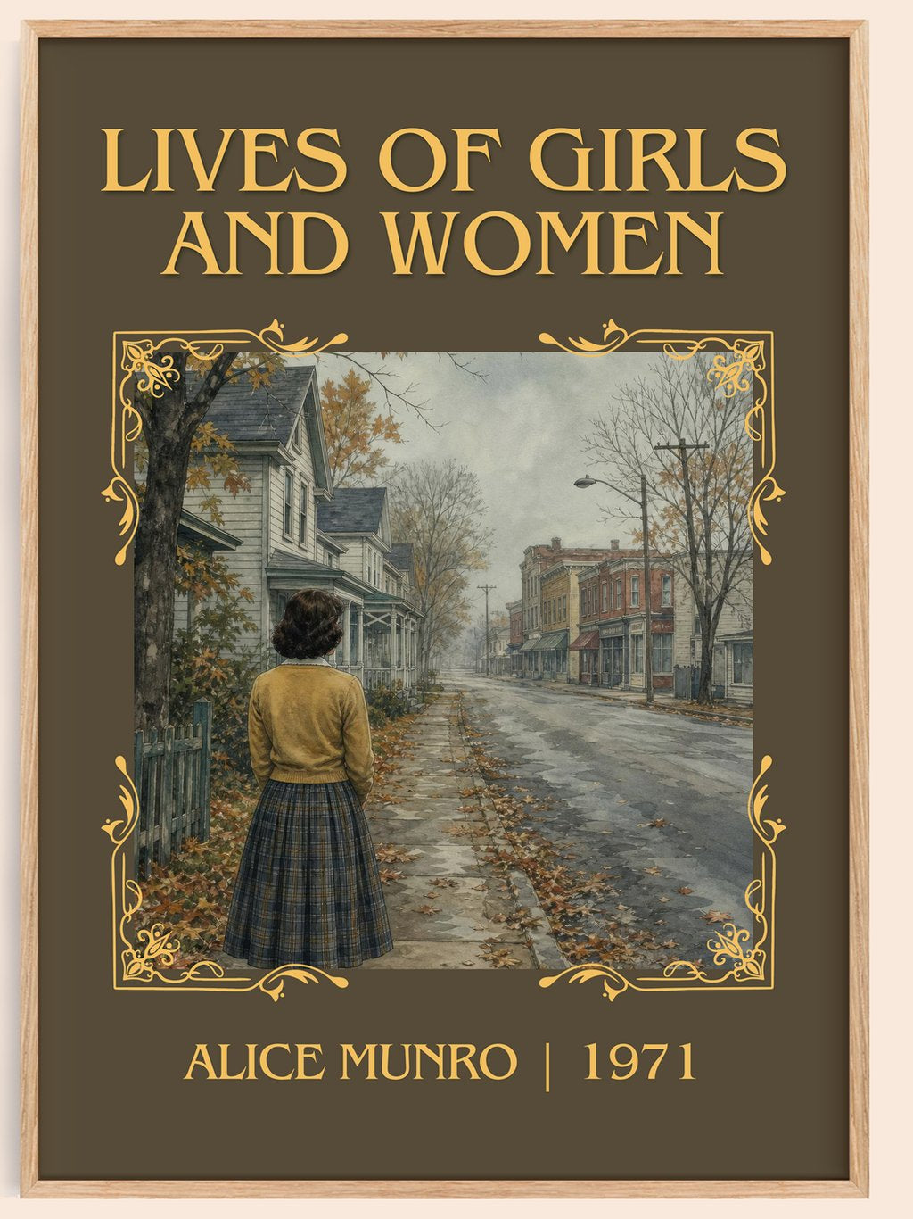 Lives of Girls and Women Classic Book Art Print by Alice Munro – book poster