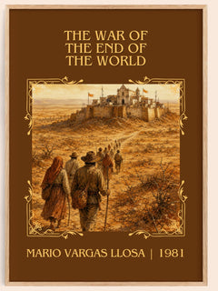 War of the End of the World Classic Book Art Print by M. Llosa – book poster