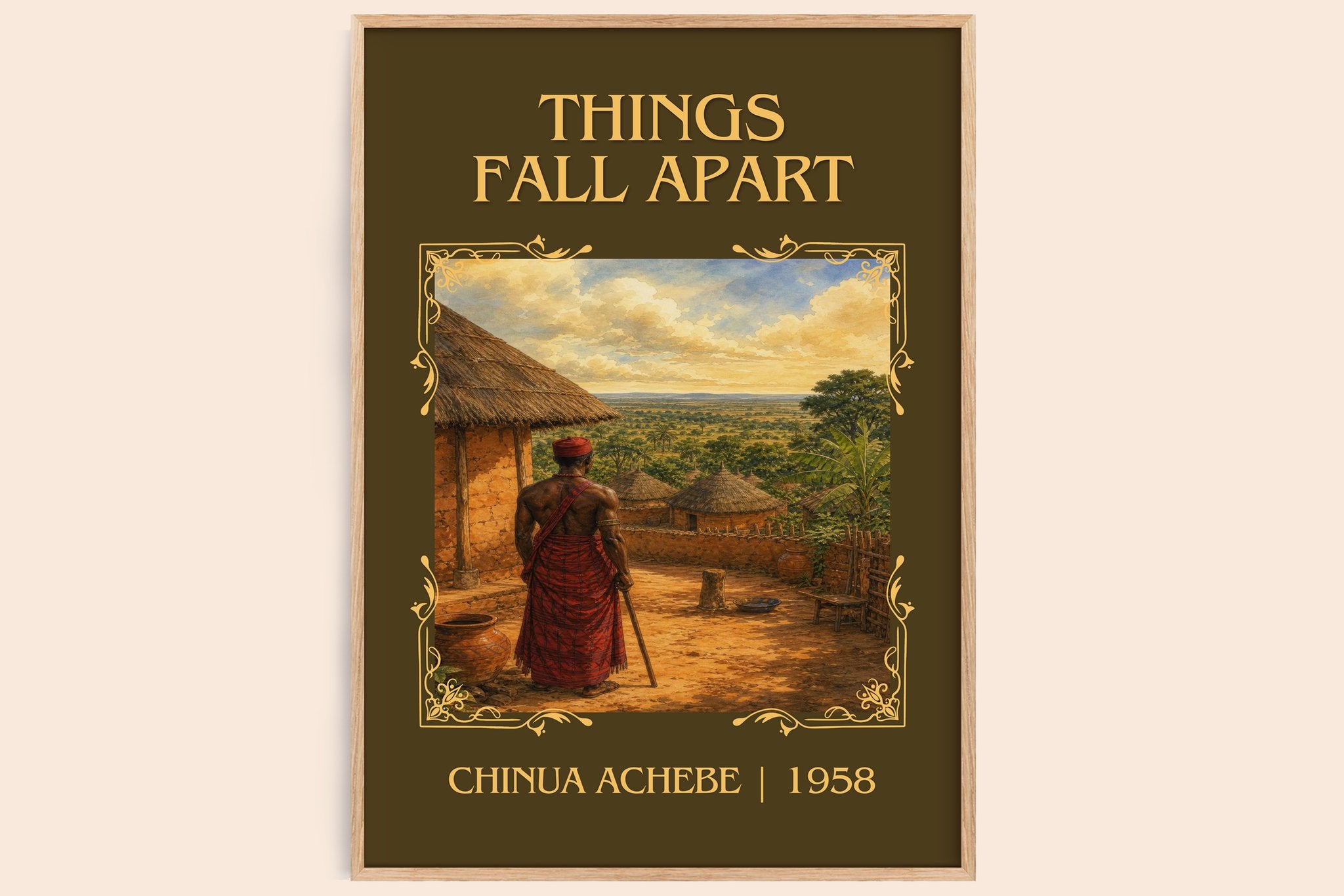 Things Fall Apart Classic Book Art Print by Chinua Achebe