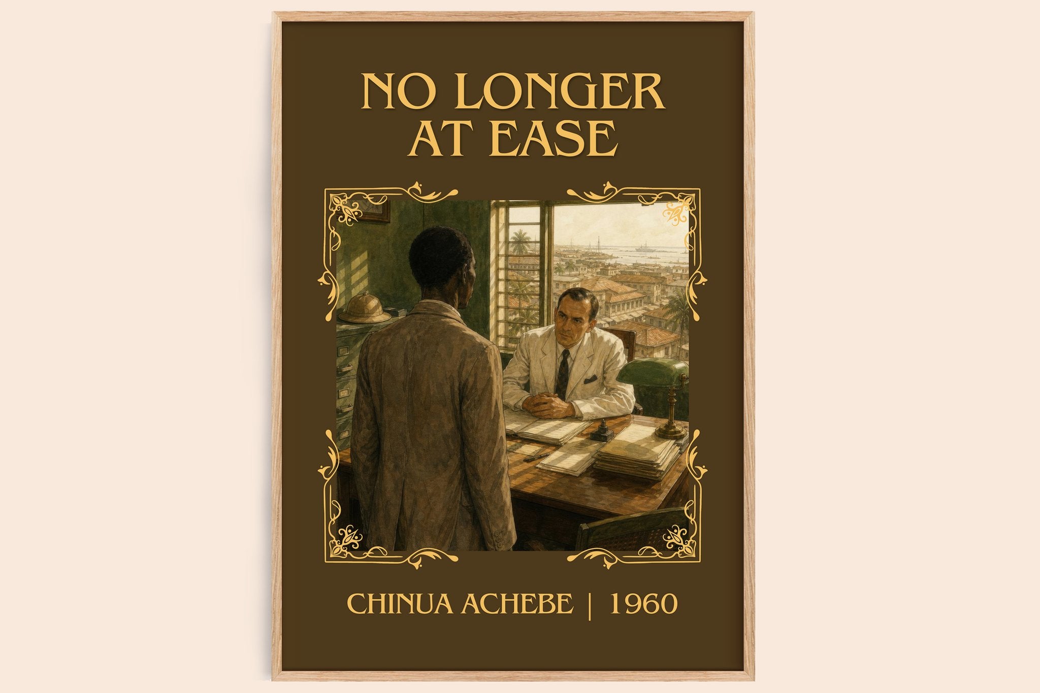 No Longer at Ease Classic Book Art Print by Chinua Achebe