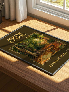 Arrow of God Classic Book Art Print by Chinua Achebe – print on a sunlit desk