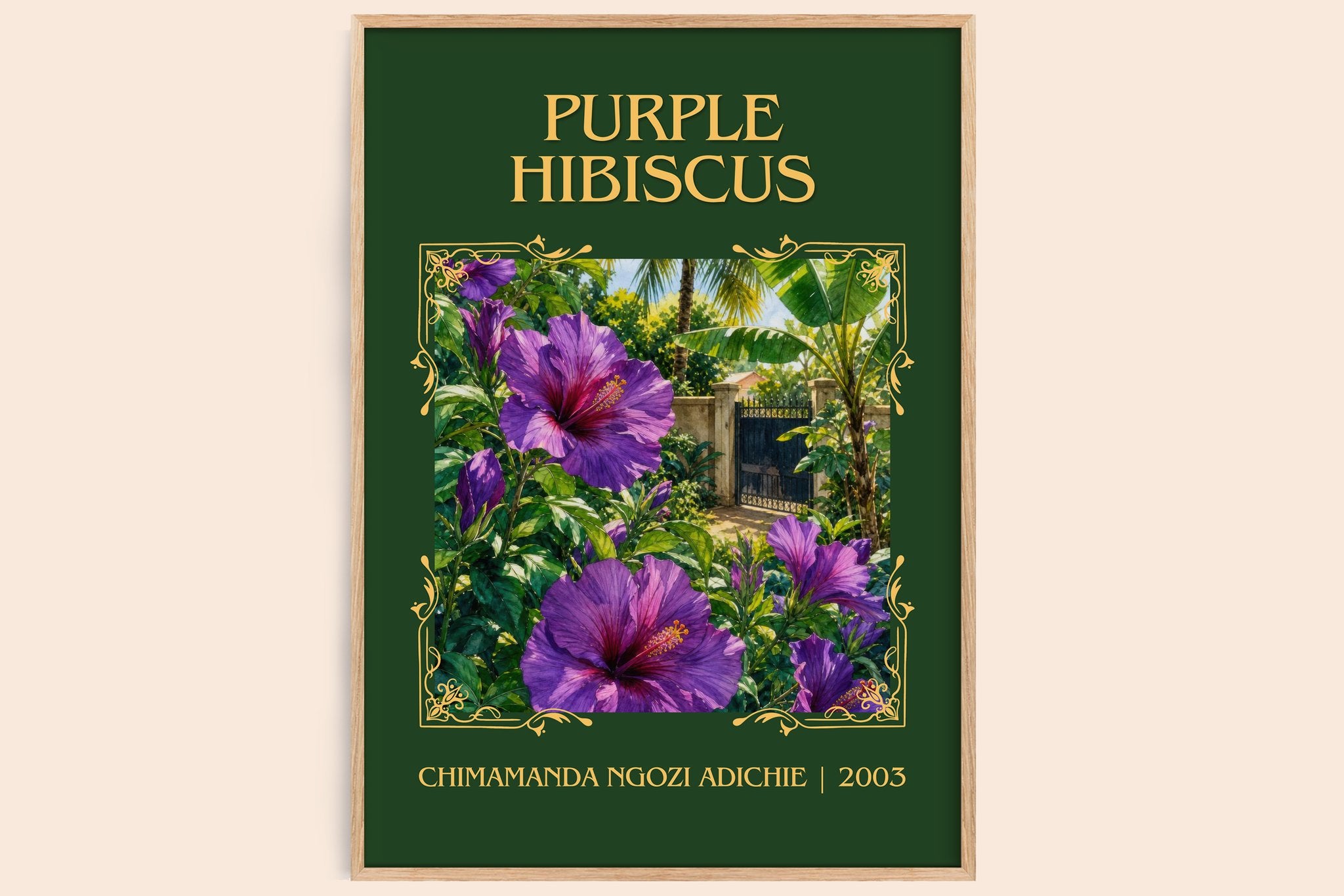 Purple Hibiscus Classic Book Art Print by Chimamanda Ngozi Adichie