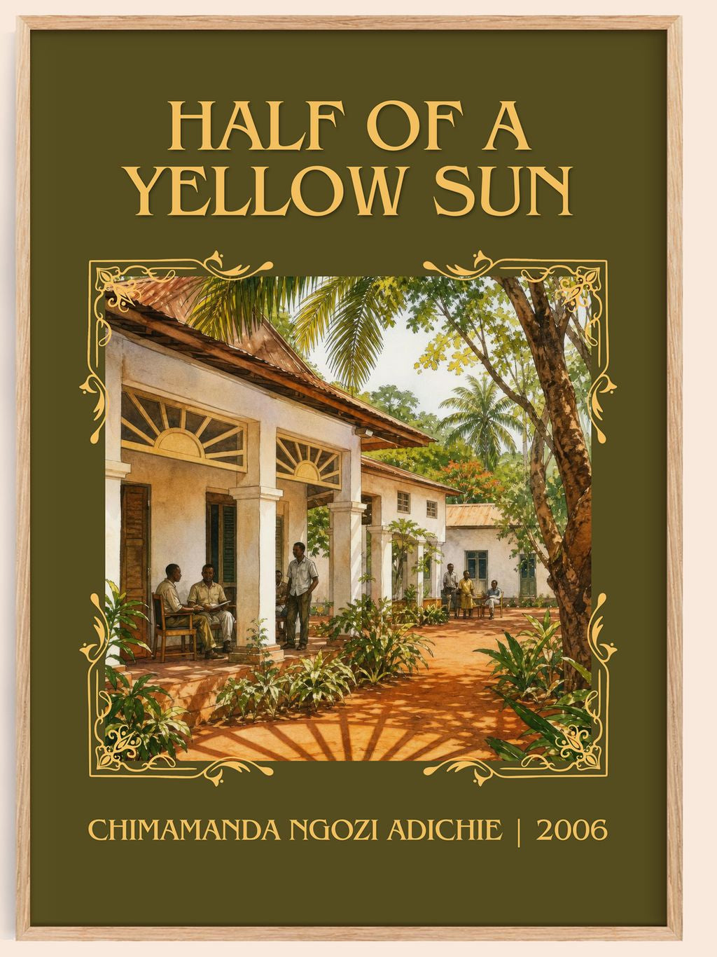 Half of a Yellow Sun Classic Book Art Print by C. Adichie – book poster