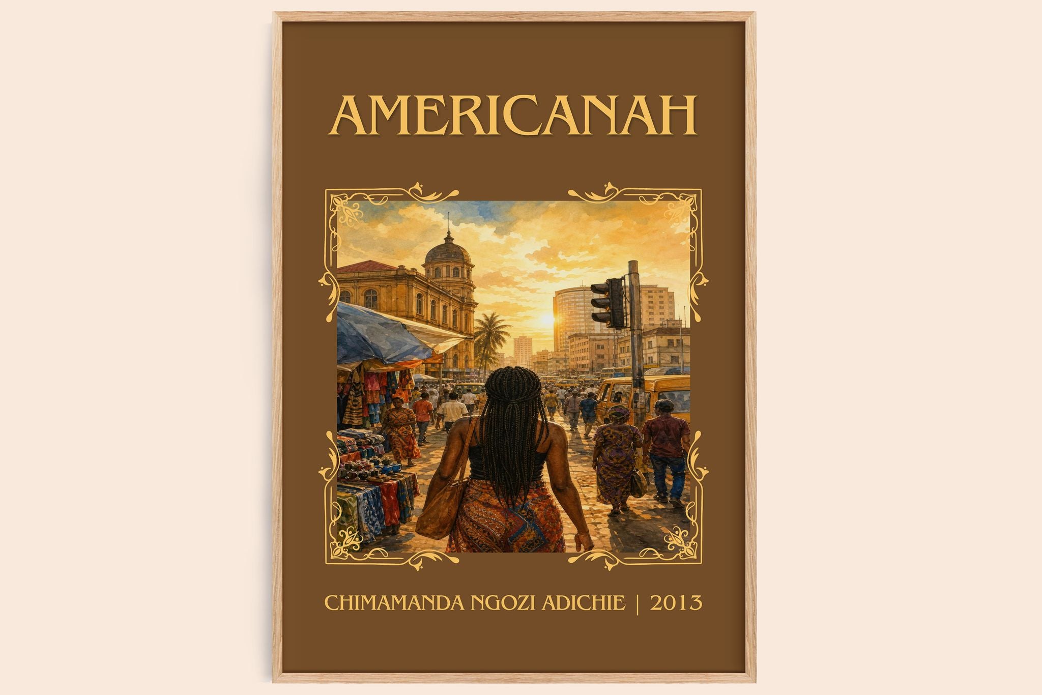 Americanah Classic Book Art Print by Chimamanda Ngozi Adichie