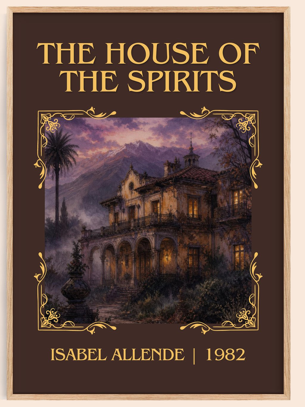 The House of the Spirits Classic Book Art Print by Isabel Allende – book poster